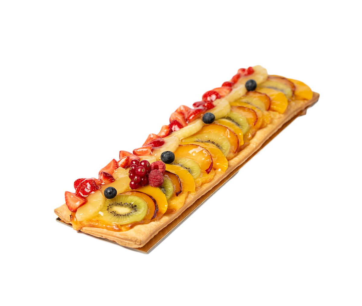 Tira de hojaldre con fruta Tira de hojaldre con fruta